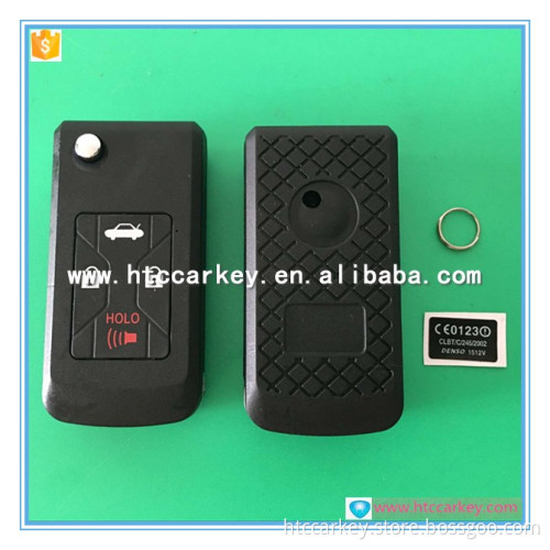 car key cover for Toyota 3+1 Button Flip Remote Key Shell silca:toy43